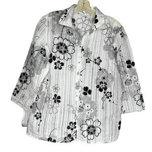 Vintage JH Collectibles Petite Floral Top